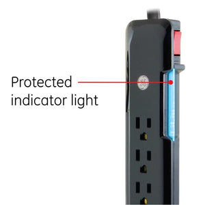 GE 34133 UltraPro Protecteur De Surtension Électrique 7 Prises 1080J 8Pi Noir - Simple Boutique