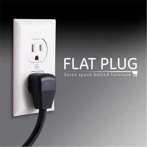 GE 34133 UltraPro Protecteur De Surtension Électrique 7 Prises 1080J 8Pi Noir - Simple Boutique
