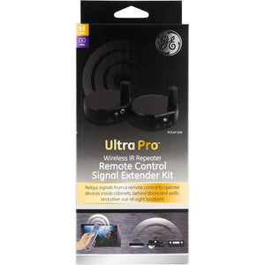 GE 37263 Kit d'extension de signal de télécommande Ultra Pro sans fil avec répéteur infrarouge - Simple Boutique