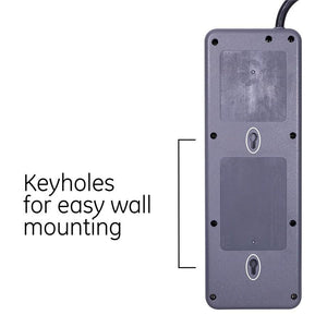 GE 37947 Protecteur de Surtension électrique 8 prises 2240 joules - Simple Boutique