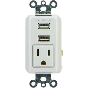 GE Chargeur USB Mural 2.1A - Simple Boutique