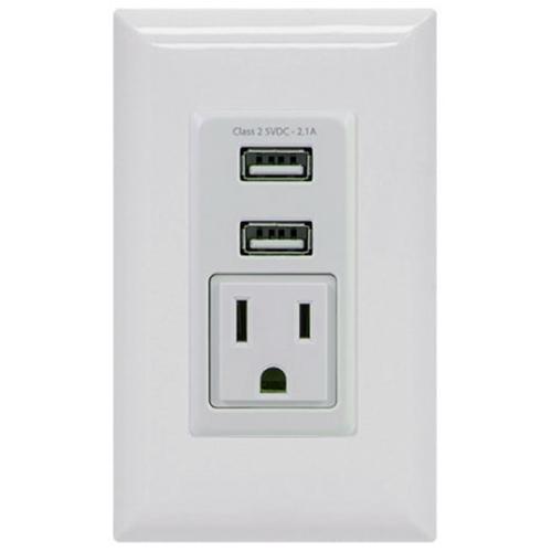 GE Chargeur USB Mural 2.1A - Simple Boutique