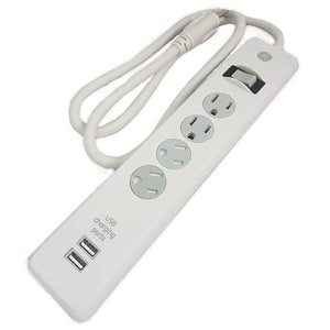 GE Protecteur De Surtension 4 Prises Et 2 Ports USB - Simple Boutique