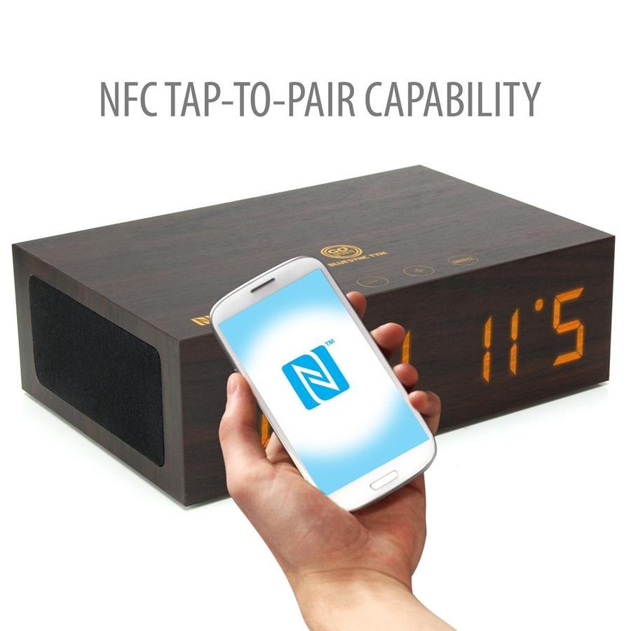 GOgroove GGBSTYM220BDUS Réveil Bluetooth sans fil avec chargeur USB, haut-parleur et micro - Simple Boutique