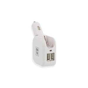 Gentek Chargeur de Voiture 5 dans 1 USB 2.4A avec W Micro Type C MFI Lightning Cable Blanc - Simple Boutique