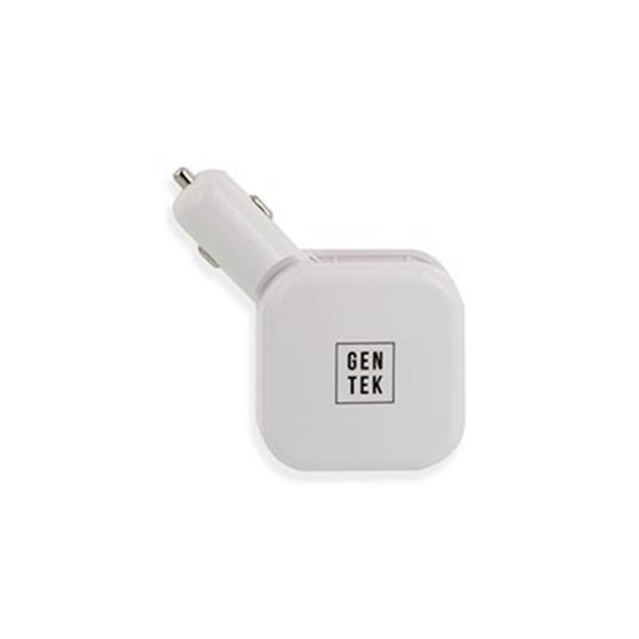 Gentek Chargeur de Voiture 5 dans 1 USB 2.4A avec W Micro Type C MFI Lightning Cable Blanc - Simple Boutique