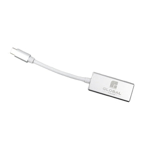 GlobalTone - Adaptateur USB Type-C Male à DisplayPort (DP) Femelle, Gris - Simple Boutique