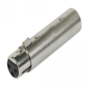 GlobalTone Adaptateur XLR Femelle à XLR Mâle pour Fiche de Microphone à 3 Broches Argent - Simple Boutique