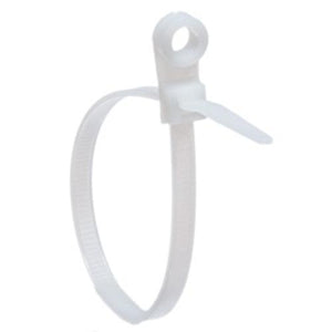 GlobalTone Attaches "Tie-Wraps" naturels de 8 pouces 50Lbs TROUS - sac 100 - Simple Boutique