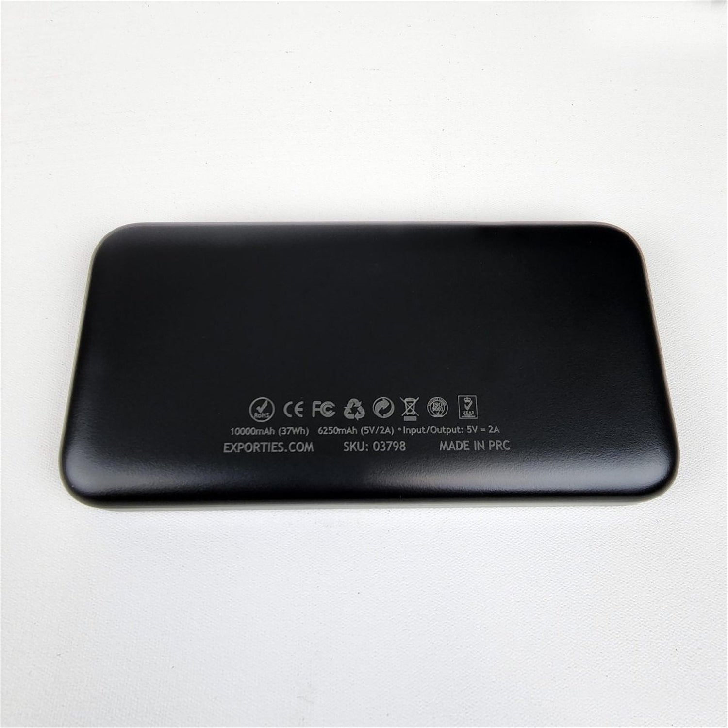 GlobalTone - Banque d'alimentation/Chargeur Portable, Capacité 10 000 mAh, Noir - Simple Boutique