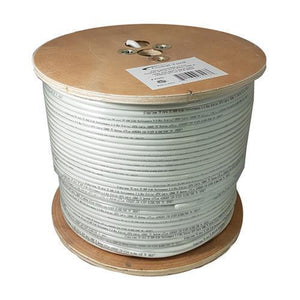 GlobalTone Câble Coaxial RG6 Certifié FT4 1000 Pieds Blanc - Simple Boutique