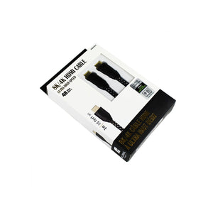 GlobalTone - Cable HDMI 2.1, Certifié 8K , Ultra Haut Débit, 48 Gbps, UHD, HDR, 30 AWG, Longeur de 10 Pieds, Noir - Simple Boutique