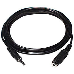 GlobalTone Cable audio 3.5mm mâle/femele extension de 06 pi noir - Simple Boutique