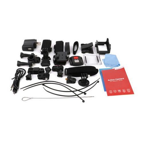 GlobalTone Caméra action sport avec multifixations WaterProof HD 4K WIFI - Simple Boutique