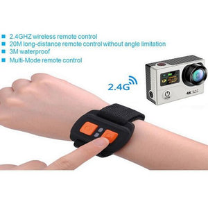 GlobalTone Caméra action sport avec multifixations WaterProof HD 4K WIFI - Simple Boutique