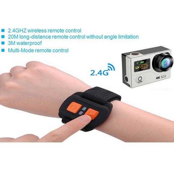 GlobalTone Caméra action sport avec multifixations WaterProof HD 4K WIFI - Simple Boutique