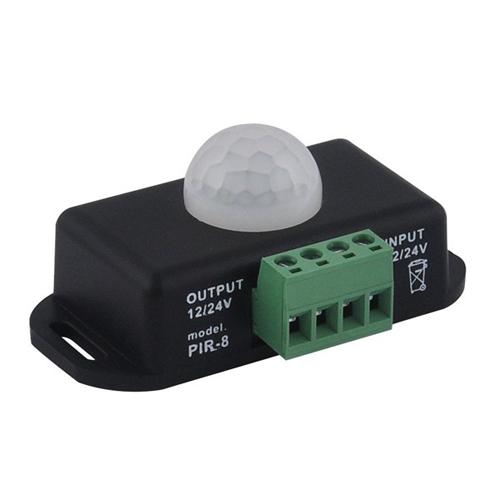 GlobalTone Commutateur détecteur de mouvement Infrarouge(PIR) LED 8A 12-24V - Simple Boutique