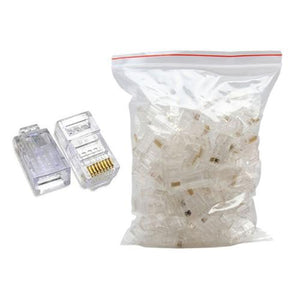 GlobalTone Connecteurs 8P8C RJ45 pour câble réseau Cat5e - 100pk - Simple Boutique