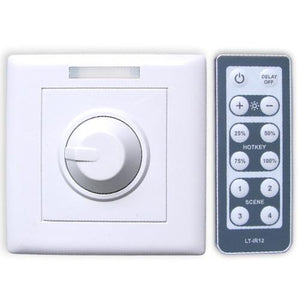 GlobalTone Controleur LED avec gradateur mécanique +télécommande 12v 8A - Simple Boutique