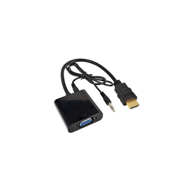 GlobalTone Convertisseur Vidéo HDMI Mâle à VGA Femelle avec Audio - Simple Boutique