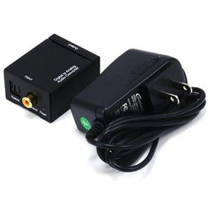 GlobalTone Convertisseur audio numérique Toslink/Coax à analogue stéréo RCA - Simple Boutique