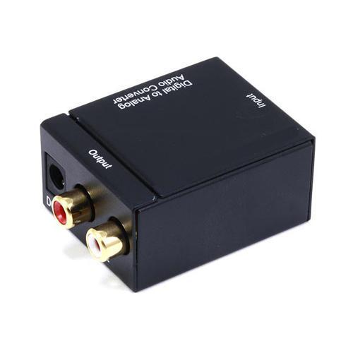 GlobalTone Convertisseur audio numérique Toslink/Coax à analogue stéréo RCA - Simple Boutique