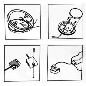 GlobalTone Ensemble Complet De Lumières LED Sous Armoires Blanc Chaud 4 Rondelles 4X 1W - Simple Boutique