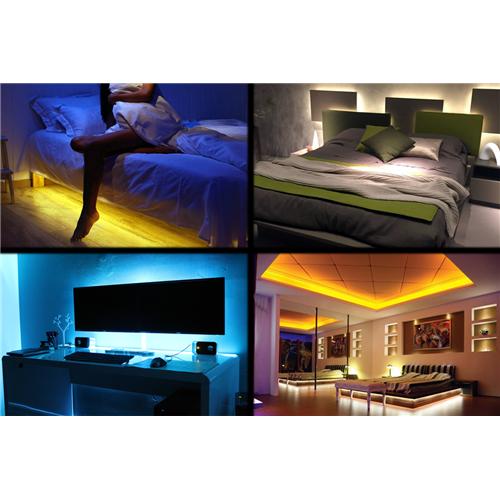 GlobalTone Ensemble Complet Ruban DEL Blanc Chaud/Froid 5050 IP67 5M - Simple Boutique