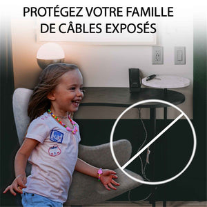 GlobalTone - Ensemble de Cache-fil Mural, Longeur de 150 Pouces, Peinturable, Blanc Mat - Simple Boutique