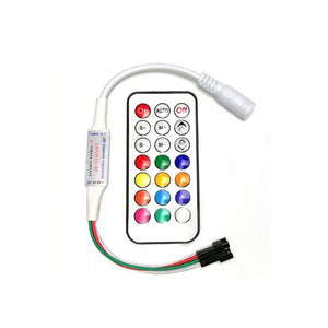 GlobalTone - Kit de Ruban DEL, RGB, 5 Mètres avec Télécommande et Bloc d'alimentation - Simple Boutique