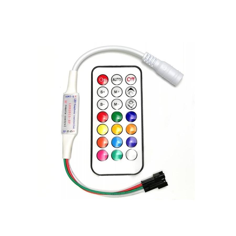 GlobalTone - Kit de Ruban DEL, RGB, 5 Mètres avec Télécommande et Bloc d'alimentation - Simple Boutique