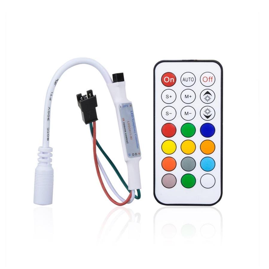 GlobalTone - Kit de Ruban DEL, RGB, 5 Mètres avec Télécommande et Bloc d'alimentation - Simple Boutique