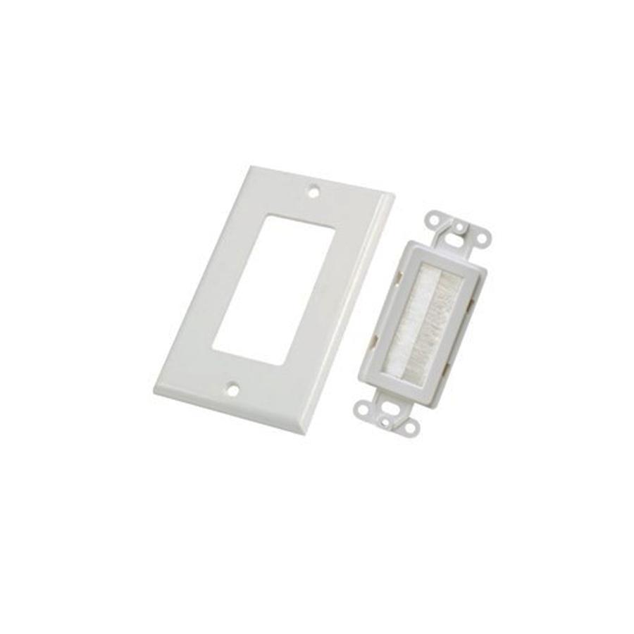 GlobalTone - Plaque Murale Décora en Plastique avec Brosse pour 1 Dispositif, Blanc - Simple Boutique