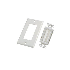 GlobalTone - Plaque Murale Décora en Plastique avec Brosse pour 1 Dispositif, Blanc - Simple Boutique