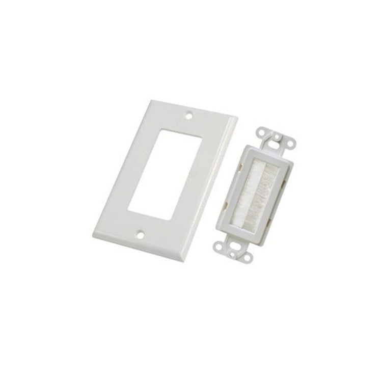 GlobalTone - Plaque Murale Décora en Plastique avec Brosse pour 1 Dispositif, Blanc - Simple Boutique