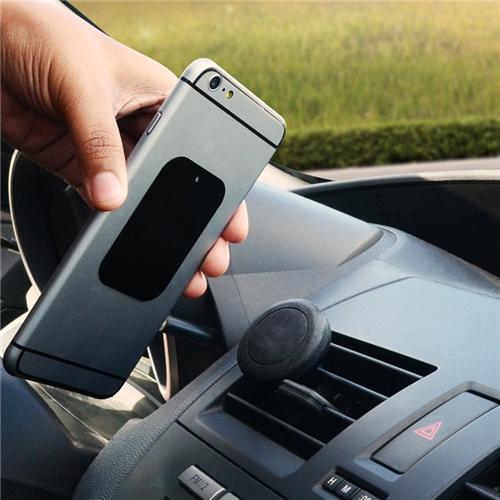 GlobalTone Support De Grille Ventillation Pour Téléphone Cellulaire Avec Aimant Noir - Simple Boutique