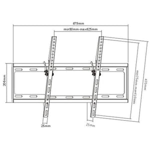 GlobalTone Support Mural Inclinable Ultra-Mince LCD LED PLASMA 37" à 70" ECONO - Simple Boutique