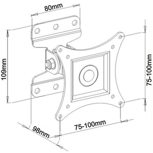 GlobalTone Support Mural Universel Articulé LED LCD PLASMA 13" à 30" - Simple Boutique