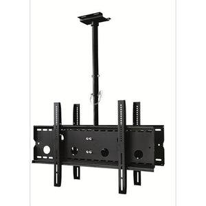 GlobalTone Support Plafond pour 2 Écrans Inclinable et Rotatif HDTV LED LCD PLASMA 42" à 70" - Simple Boutique