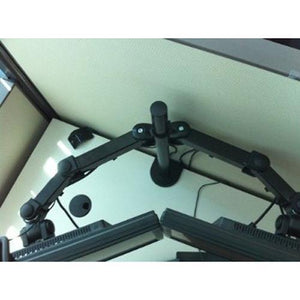 GlobalTone Support de bureau 2 bras articulé pour 2 Moniteurs 13 - 27 po - Simple Boutique