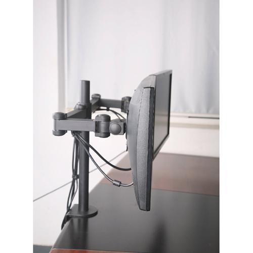 GlobalTone Support de bureau 2 bras articulé pour 2 Moniteurs 13 - 27 po - Simple Boutique