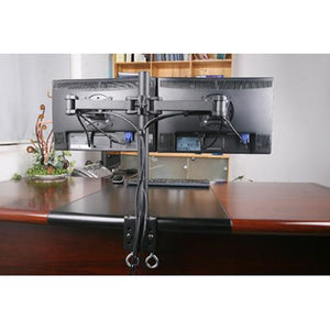 GlobalTone Support de bureau 2 bras articulé pour 2 Moniteurs 13 - 27 po - Simple Boutique