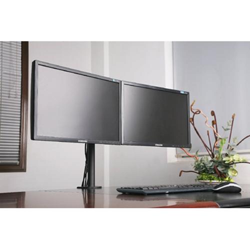 GlobalTone Support de bureau 2 bras articulé pour 2 Moniteurs 13 - 27 po - Simple Boutique