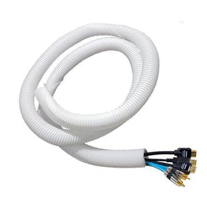 GlobalTone Tube Flexible D'organisation De Câbles 1 Pouce 25MM Blanc 5 Pieds - Simple Boutique