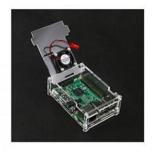 Globaltone 03543 Boitier Acrylique Compatible avec l'Installation d'un Ventilateur pour Raspberry Pi 3 Modèle B+ - Simple Boutique