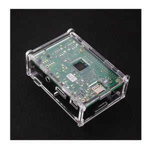 Globaltone 03543 Boitier Acrylique Compatible avec l'Installation d'un Ventilateur pour Raspberry Pi 3 Modèle B+ - Simple Boutique