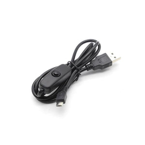 Globaltone 03547 Câble USB à Micro USB Cordon d'Alimentation pour Raspberry Pi 3 Zero W 1m Noir - Simple Boutique