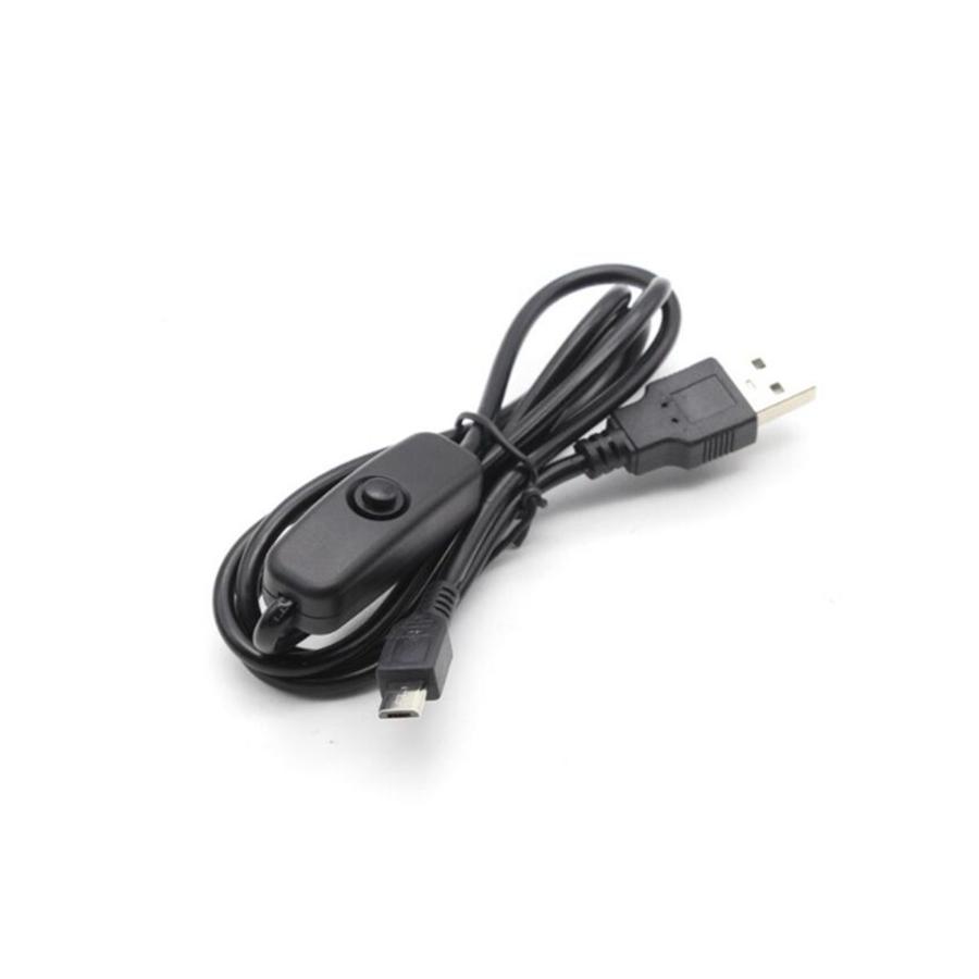 Globaltone 03547 Câble USB à Micro USB Cordon d'Alimentation pour Raspberry Pi 3 Zero W 1m Noir - Simple Boutique