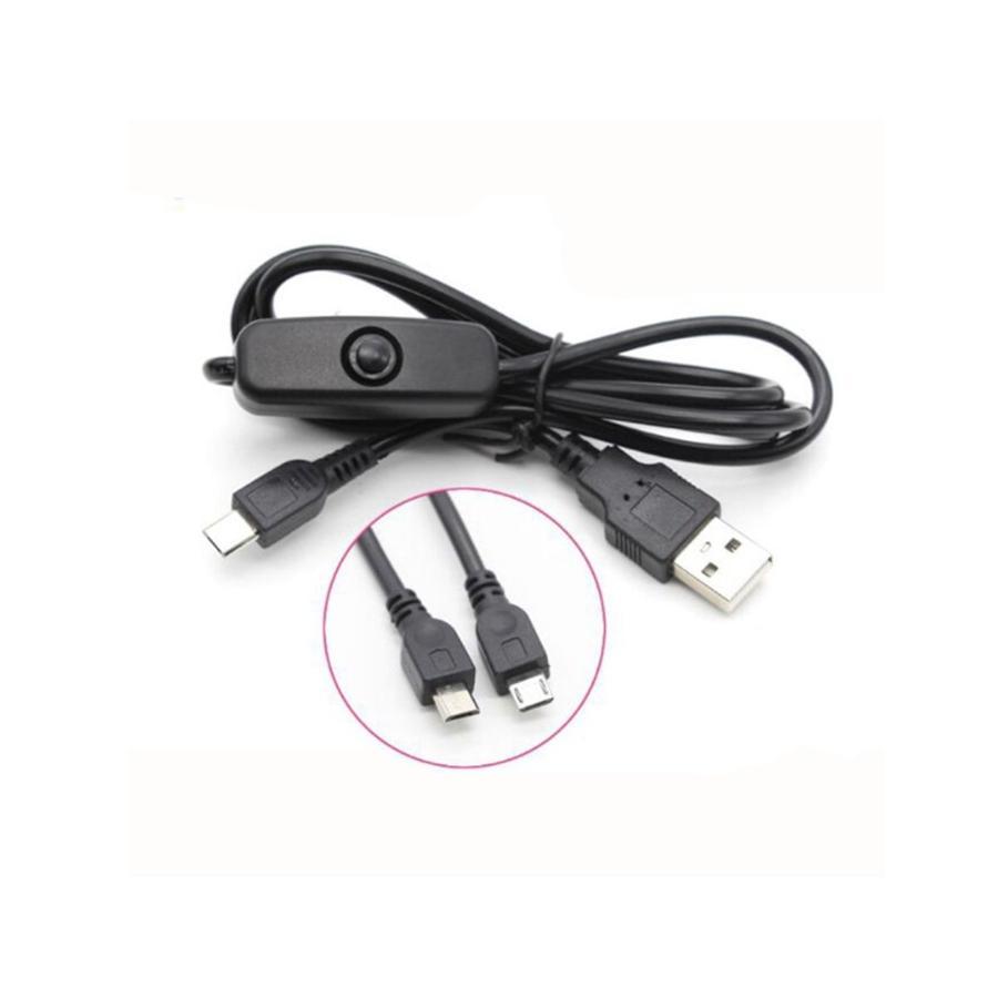 Globaltone 03547 Câble USB à Micro USB Cordon d'Alimentation pour Raspberry Pi 3 Zero W 1m Noir - Simple Boutique