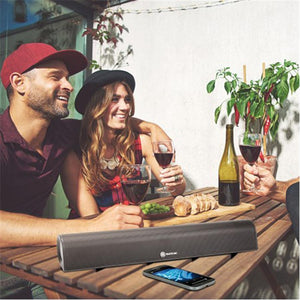 Gogroove Bluesync BBR Barre de Son Bluetooth et Aux Audio Noir GGBSBBR100BKEW - Simple Boutique